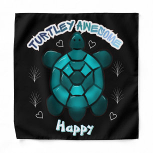 Custom and personalized turtle lover gift  bandana