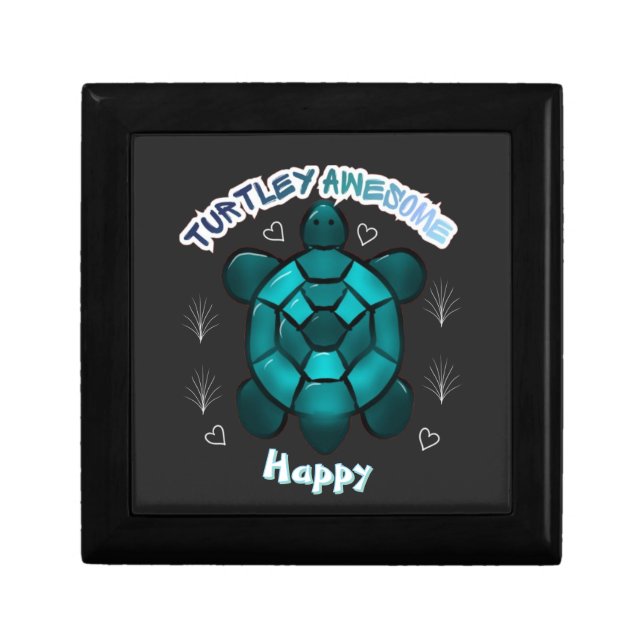 Custom and personalized turtle lover gift  box (Front)