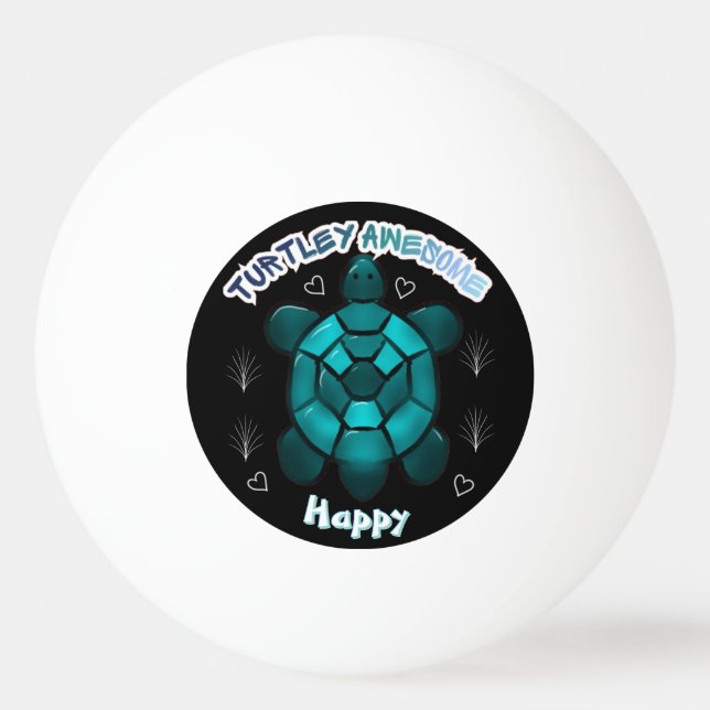 Custom and personalized turtle lover gift  ping pong ball (Front)