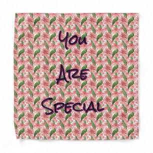 Custom and personalized watercolor floral bandana