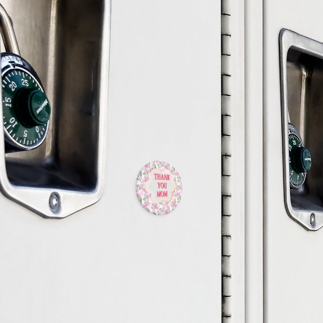 Custom and Personalized watercolor floral pattern  Magnet (In Situ (Locker))