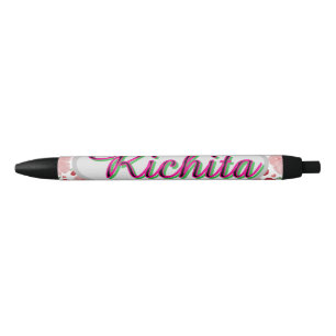 Custom and Personalized watercolor floral Pen