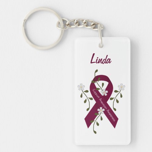 Custom Aneurysm Awareness Keychain