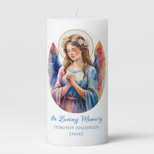 Custom Angel Memorial Candle