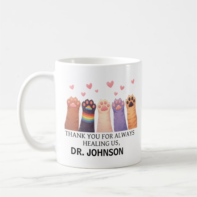 Custom Animal Doctor | Happy Doctor’s Day Coffee Mug (Left)