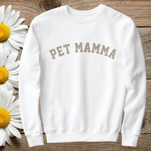 Custom Animal Lovers Pet Friend Cat Mom Cute White Sweatshirt