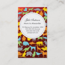 Custom animal mommy card