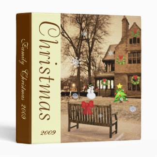 Custom Animated Christmas Manor Photo Binder