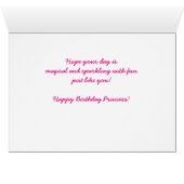 CUSTOM Anna 8th Birthday Pink Princess (Inside Horizontal (Bottom))