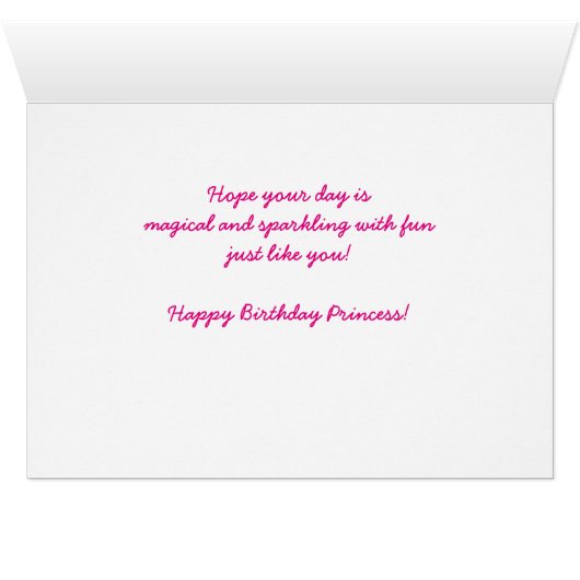 CUSTOM Anna 8th Birthday Pink Princess (Inside Horizontal (Bottom))