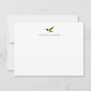 Custom Anna's Hummingbird Note Card