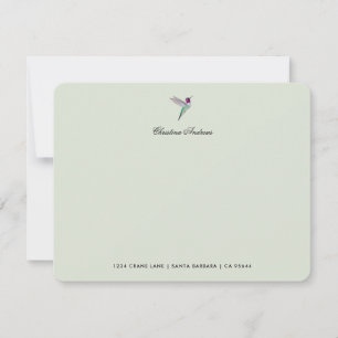 Custom Anna's Hummingbird Note Card