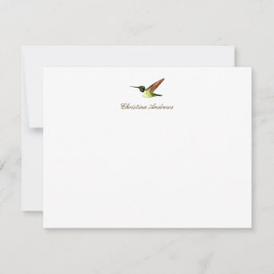 Custom Anna's Hummingbird Note Card