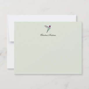 Custom Anna's Hummingbird Note Card