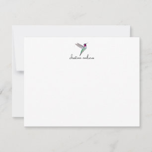 Custom Anna's Hummingbird Note Card