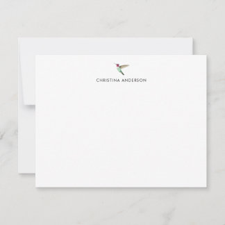 Custom Anna's Hummingbird Note Card