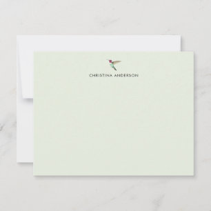 Custom Anna's Hummingbird Note Card