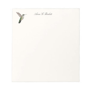 Custom Anna's Hummingbird Notepad