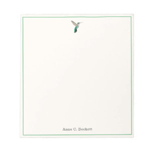 Custom Anna's Hummingbird Notepad