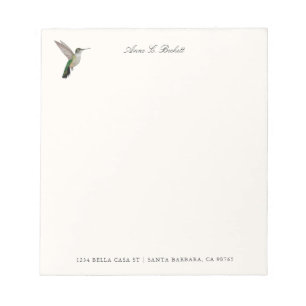 Custom Anna's Hummingbird Notepad