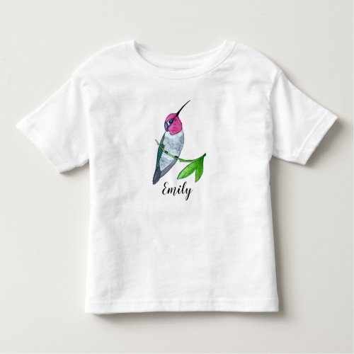 Custom Annas Hummingbird Toddler T_shirt