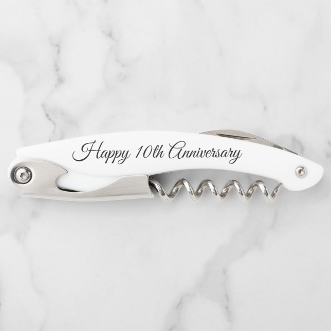 Custom anniversary gift personalized bottle opener (Front)