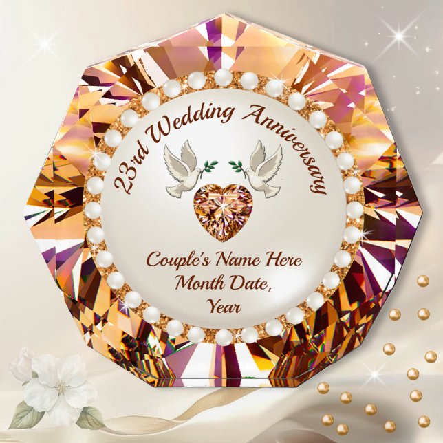 Custom, Anniversary Gifts for 23 Years for Wife (Anniversary gifts for 23 years. 23rd wedding anniversary gift traditional. 23rd marriage anniversary)
