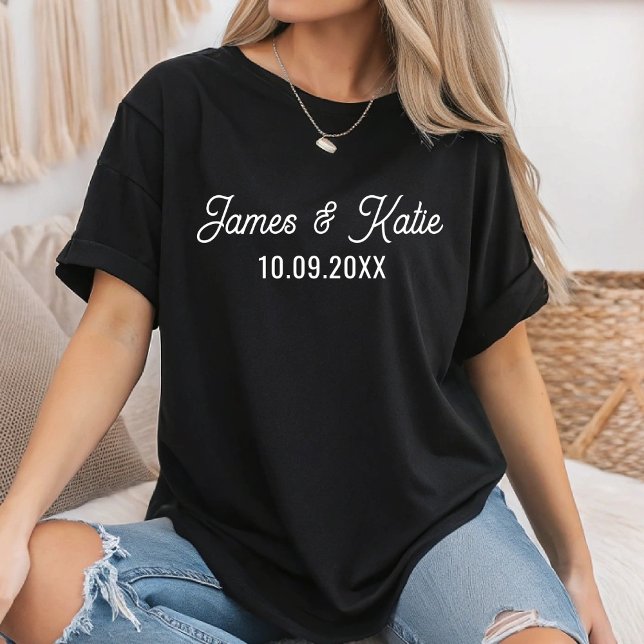  Custom Anniversary Matching For Couples Wedding T-Shirt (Creator Uploaded)