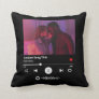 Custom Anniversary Photo Gift Scan Song Code Music Throw Pillow
