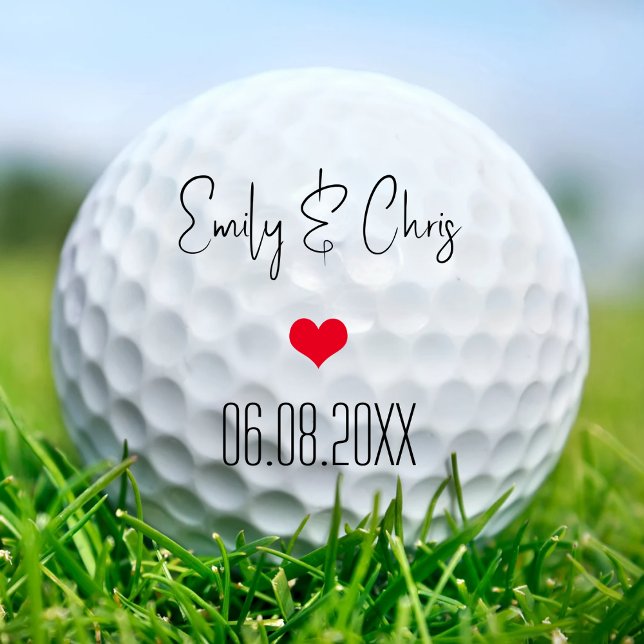 Custom Anniversary Wedding Party Favors Groomsman Golf Balls (Creator Uploaded)