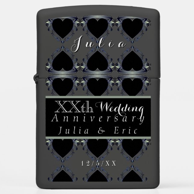 Custom Anniversary Zippo Lighter (Front)