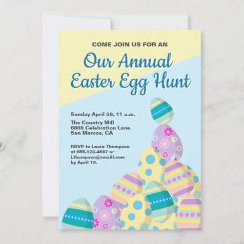 Custom Annual Easter Egg hunt Invitation