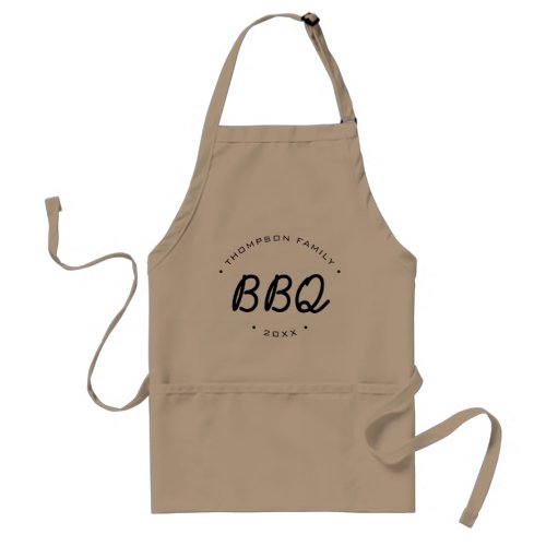 Custom Annual Family BBQ favor Adult Apron