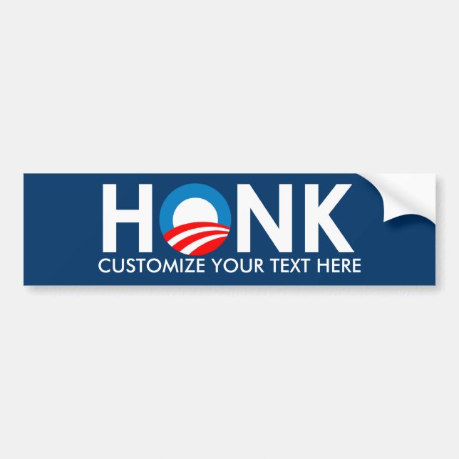 CUSTOM ANTI-OBAMA BUMPERSTICKER BUMPER STICKER (Front)
