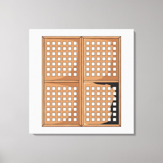 Custom Antique Capiz Shell Window Panels Invites Canvas Print (Front)