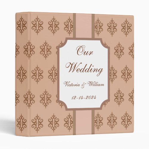 Custom Antique Lace Wedding Scrapbook Binder