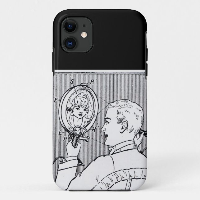 Custom antique videophone iPhone / iPad case (Back)