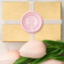 Custom Any Text Circle Round Wreath Stamp Wax Seal Sticker