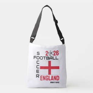 Custom ANY YEAR Football ENGLAND Soccer Crossbody Bag