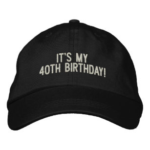 Custom Any Year Milestone Birthday Hat - 40th