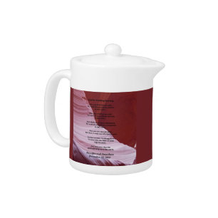 Custom, Apache Wedding Blessing, Sandstone Canyon Teapot