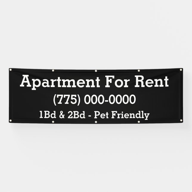 Custom Apartment For Rent Banner (Horizontal)