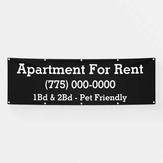 Custom Apartment For Rent Banner Zazzle