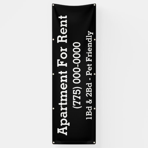 Custom Apartment For Rent Banner Zazzle