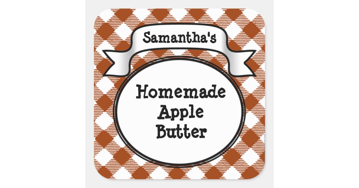Custom Apple Butter or Anything Canning Jar Label | Zazzle
