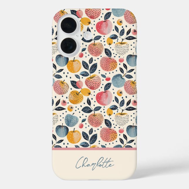 Custom Apple Pattern Phone Case (Back)