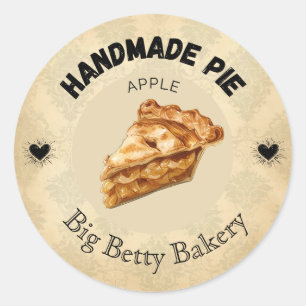 Custom Apple Pie Labels Personalized Bakery Pack