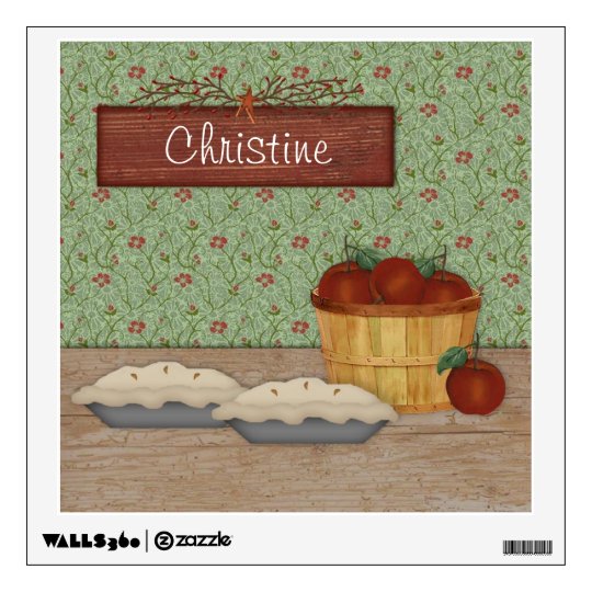 Custom Apple Pies Wall Decal
