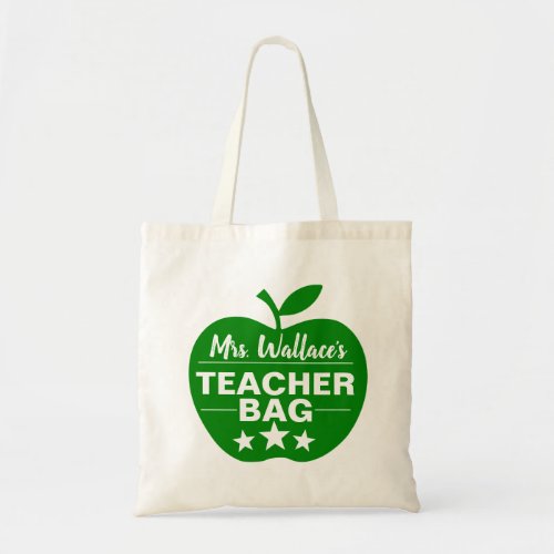 custom apple teacher bag repeat tote bag teacher