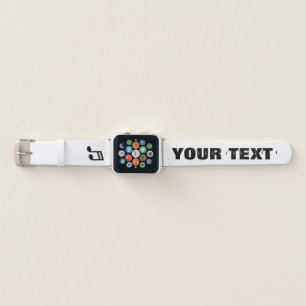 Custom Apple watch strap with music note logo